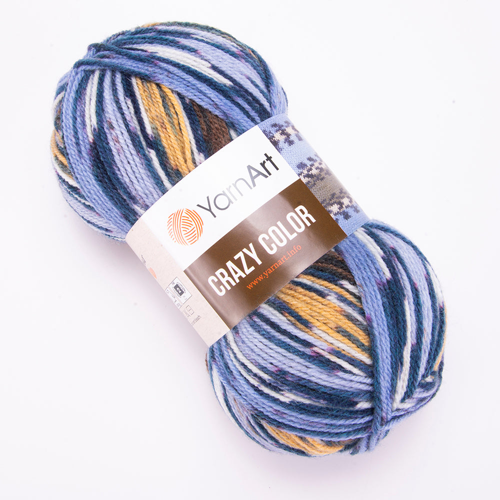 Zeķu dzija Crazy Color 100g 260m
