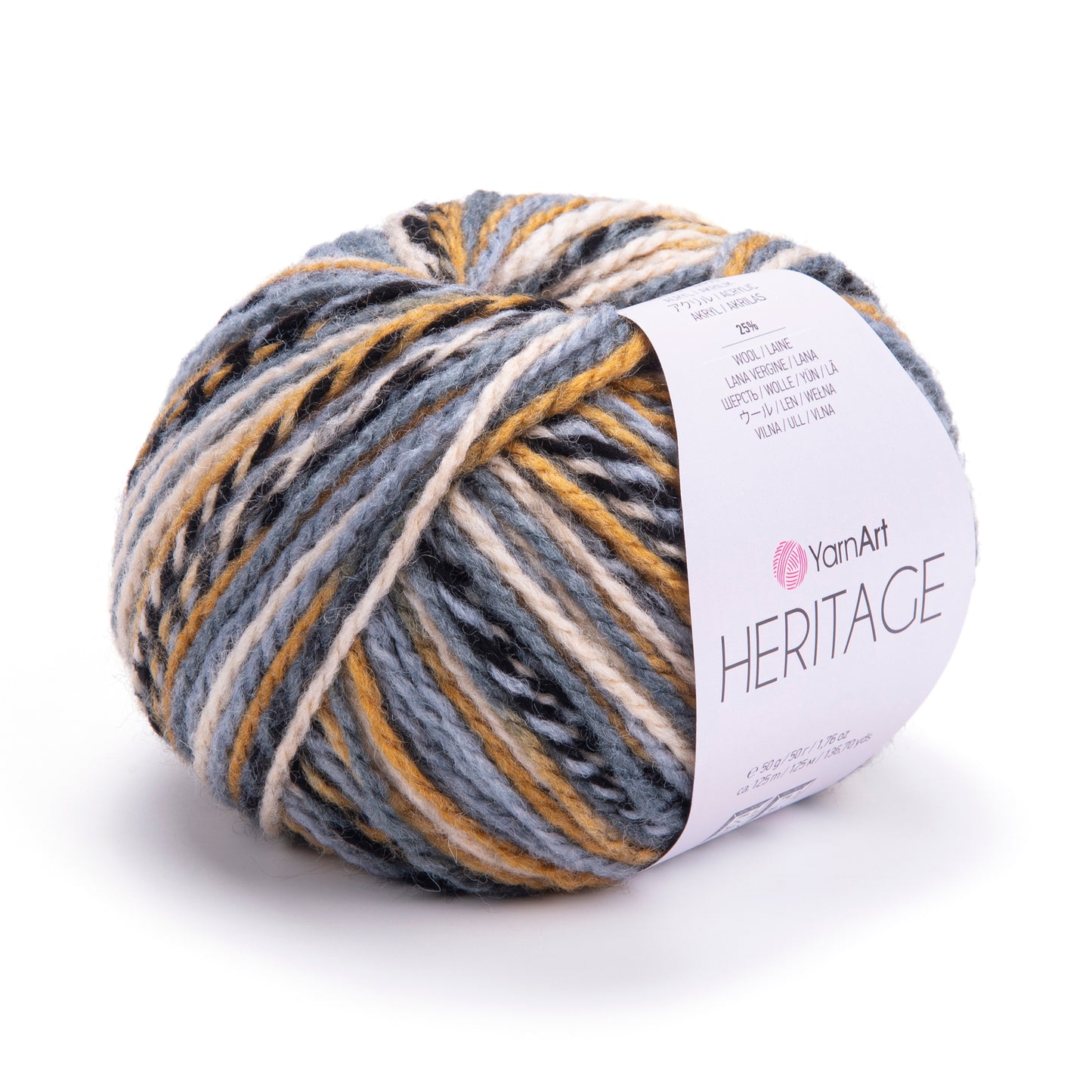 Raiba dzija Heritage 25g 125m vilna 25%