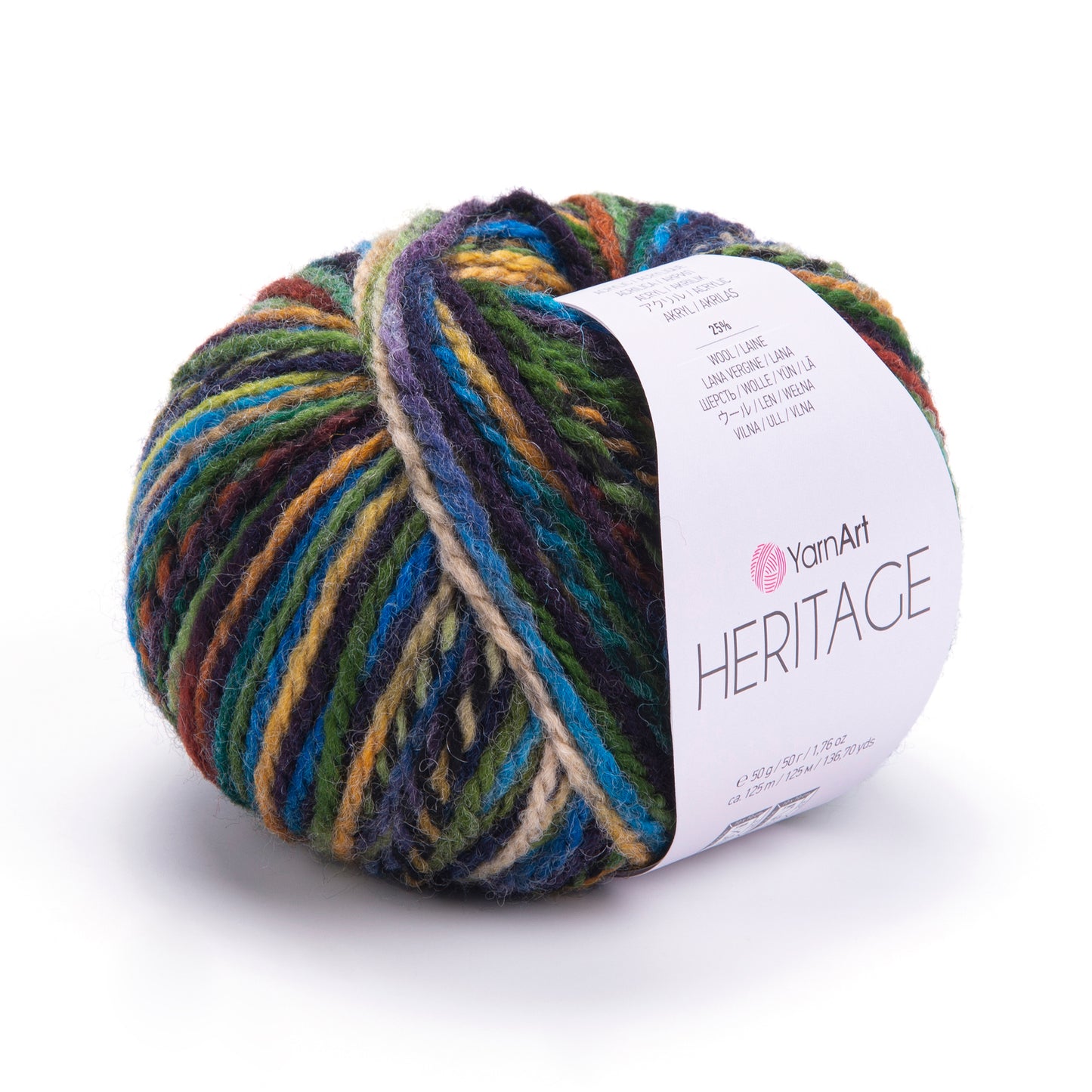 Raiba dzija Heritage 25g 125m vilna 25%