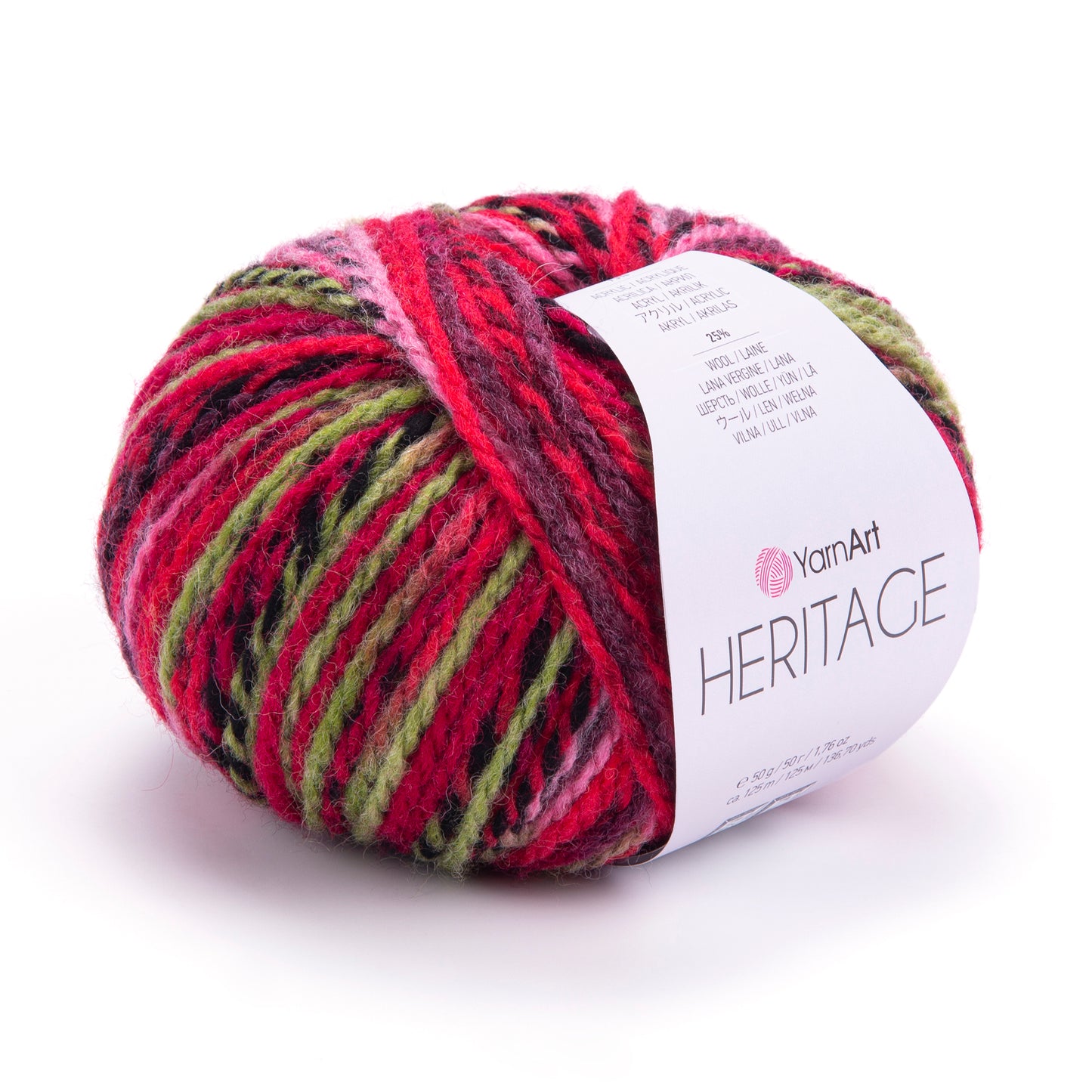 Raiba dzija Heritage 25g 125m vilna 25%