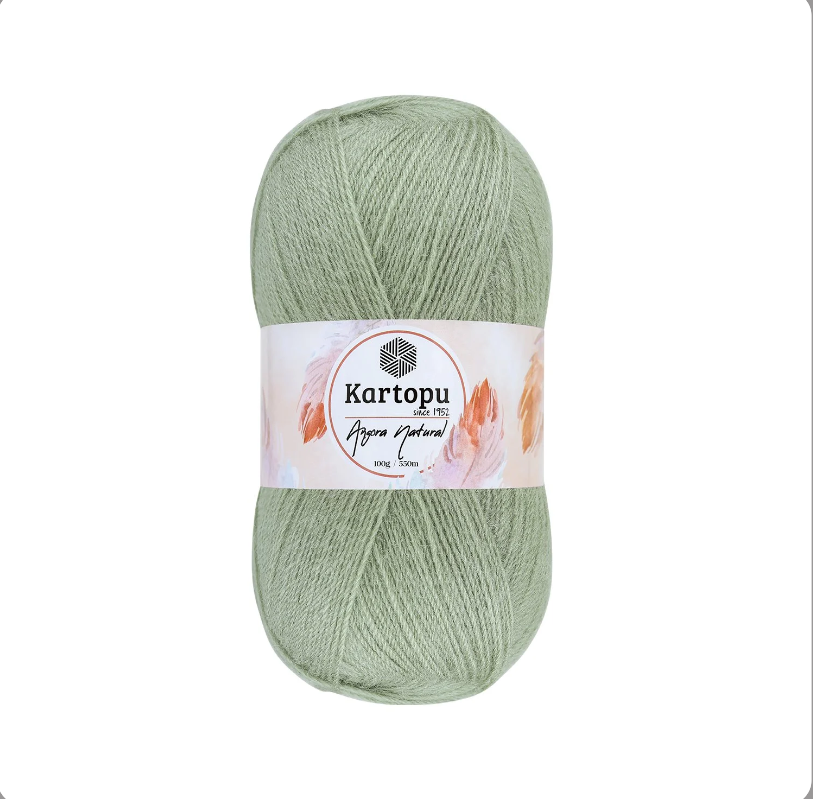 Angora Dzija Kortopu Angora Natural 100g 550m
