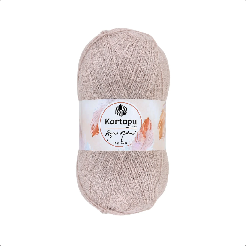 Angora Dzija Kortopu Angora Natural 100g 550m