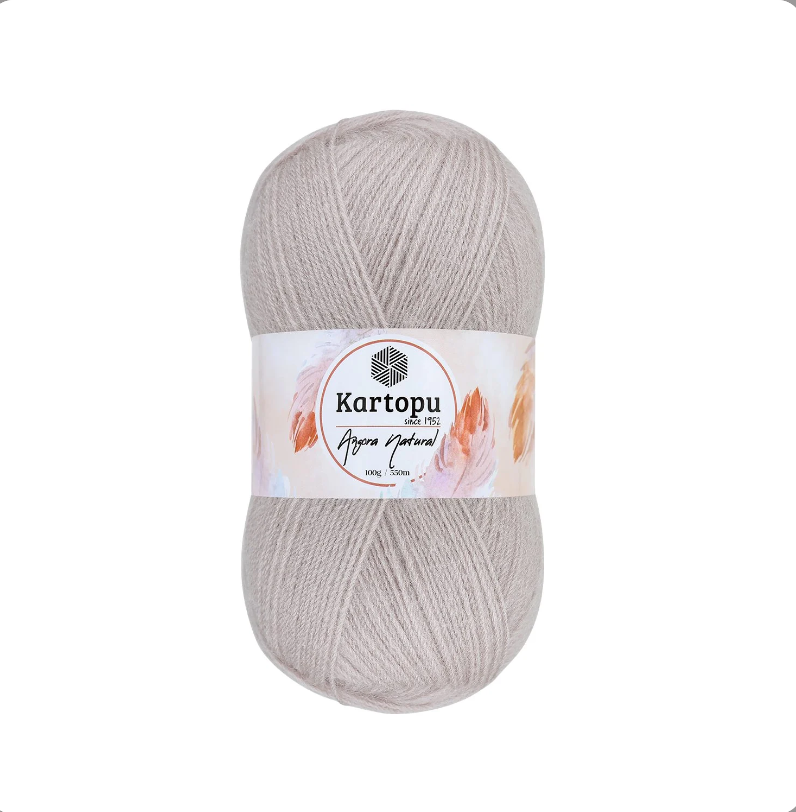 Angora Dzija Kortopu Angora Natural 100g 550m