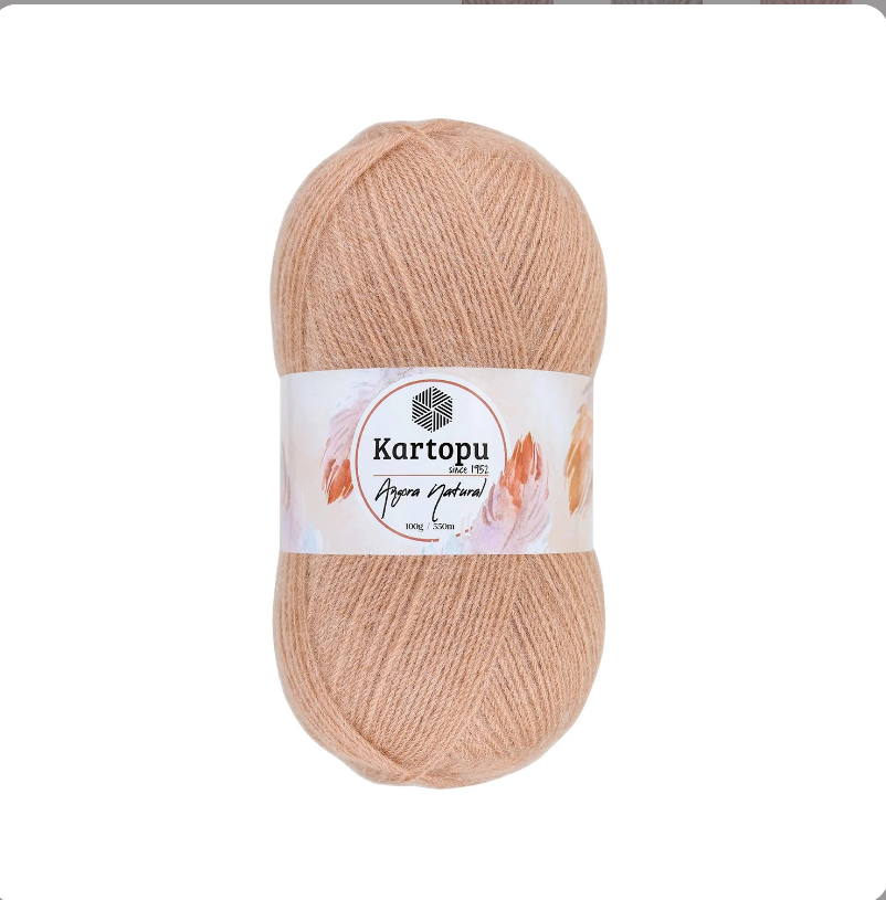Angora Dzija Kortopu Angora Natural 100g 550m