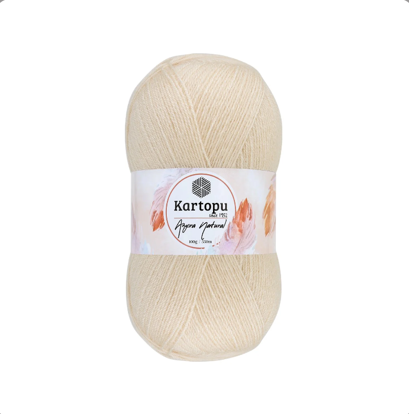 Angora Dzija Kortopu Angora Natural 100g 550m