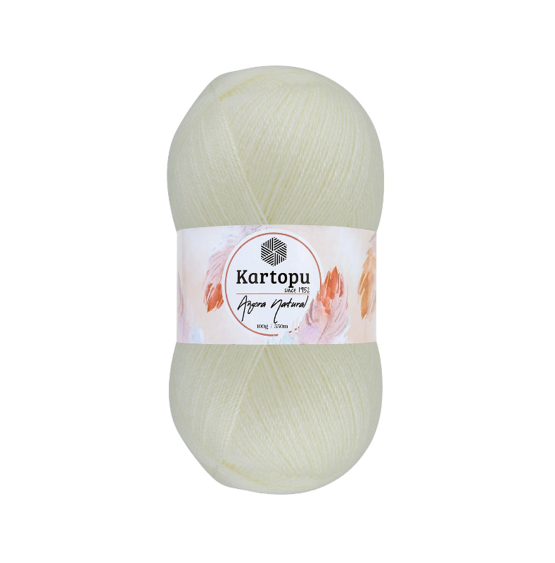 Angora Dzija Kortopu Angora Natural 100g 550m