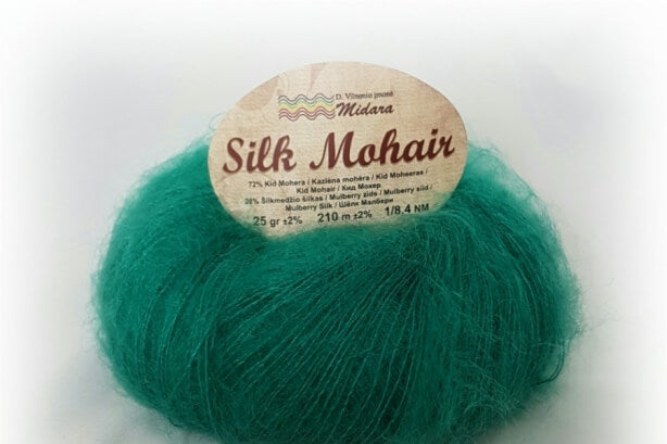 Mohēras dzija Silk Mohair Midara 25g 210m