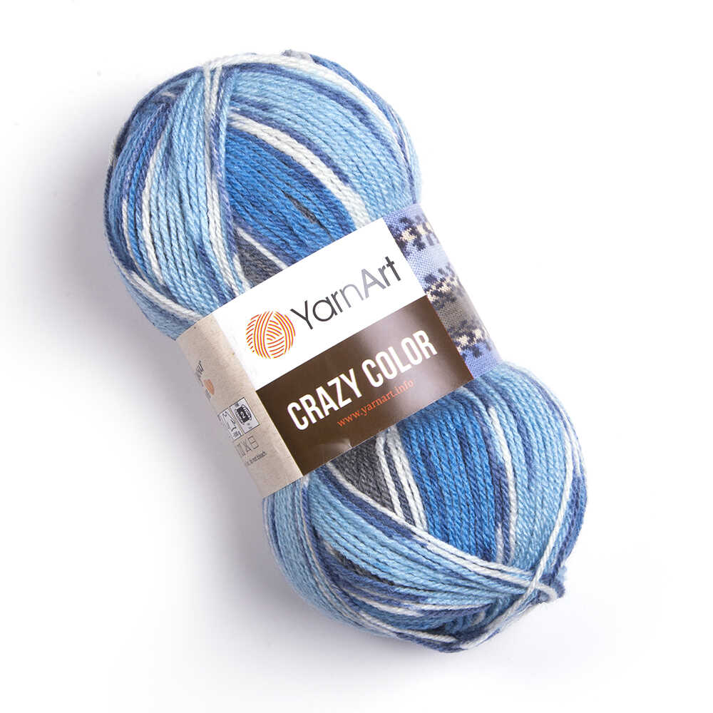 Zeķu dzija Crazy Color 100g 260m