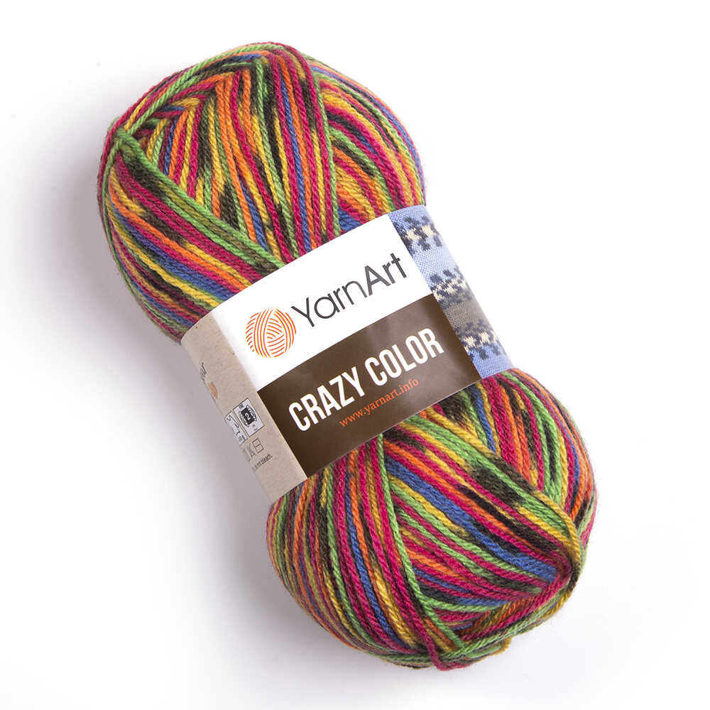Zeķu dzija Crazy Color 100g 260m