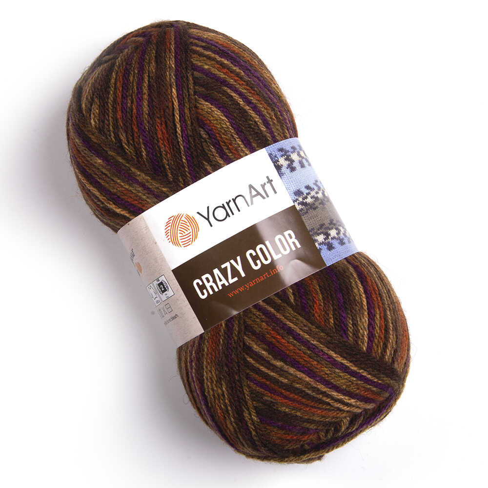 Zeķu dzija Crazy Color 100g 260m