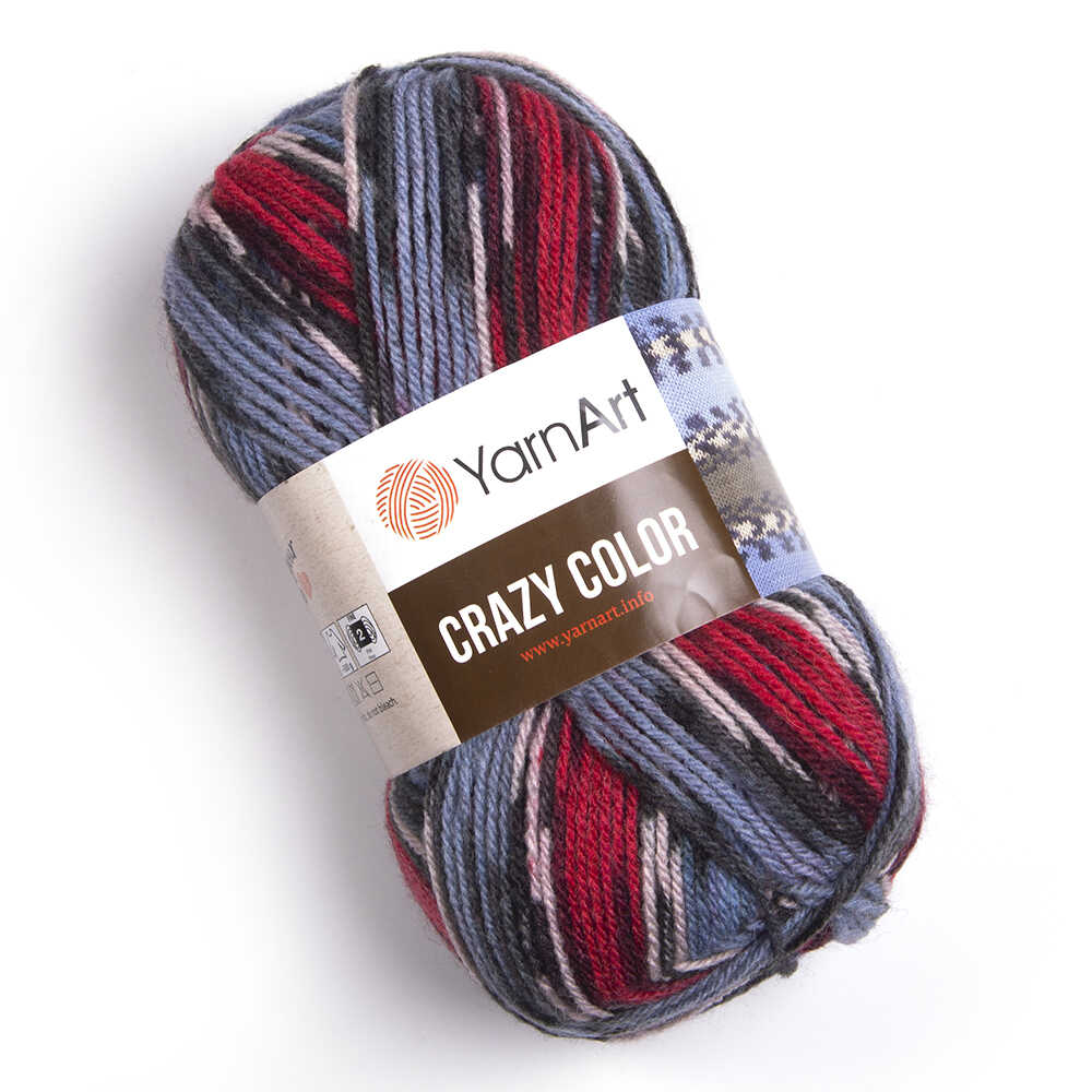 Zeķu dzija Crazy Color 100g 260m