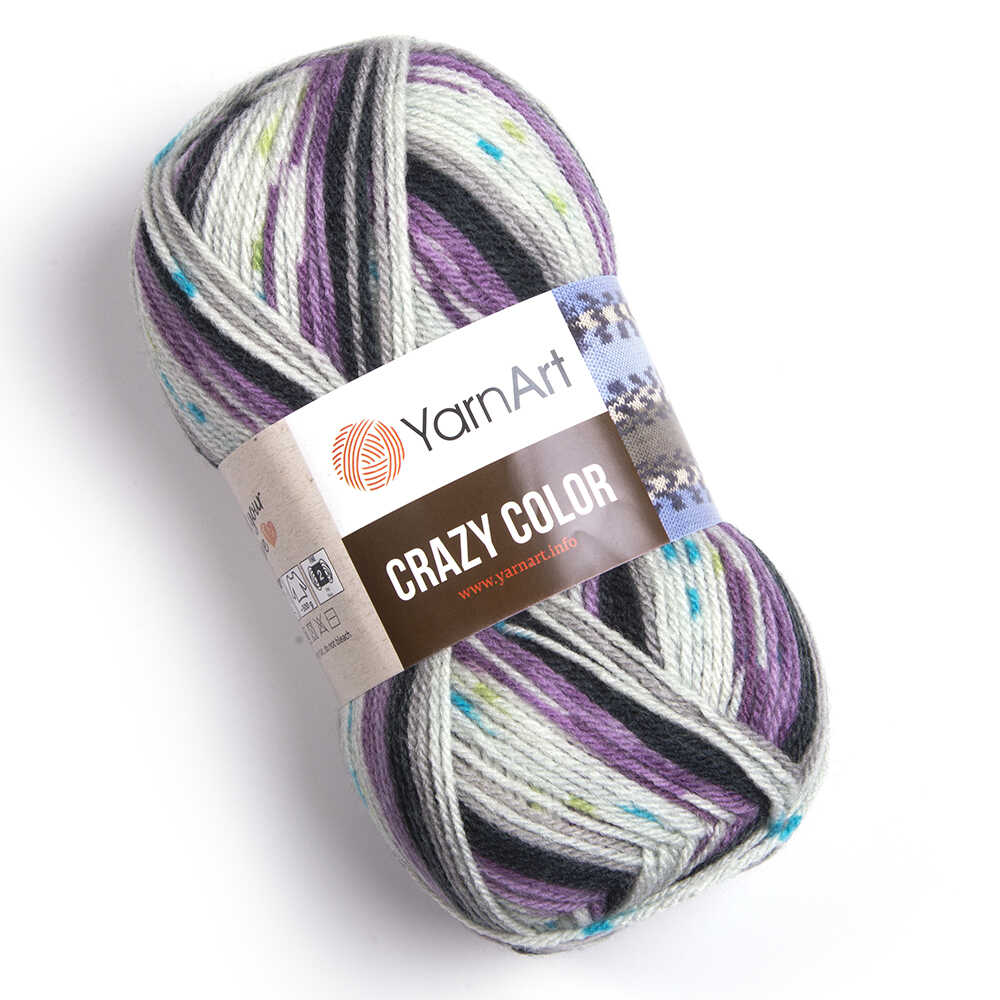 Zeķu dzija Crazy Color 100g 260m
