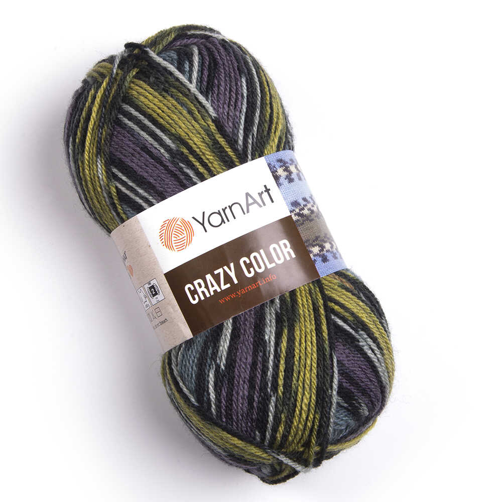 Zeķu dzija Crazy Color 100g 260m