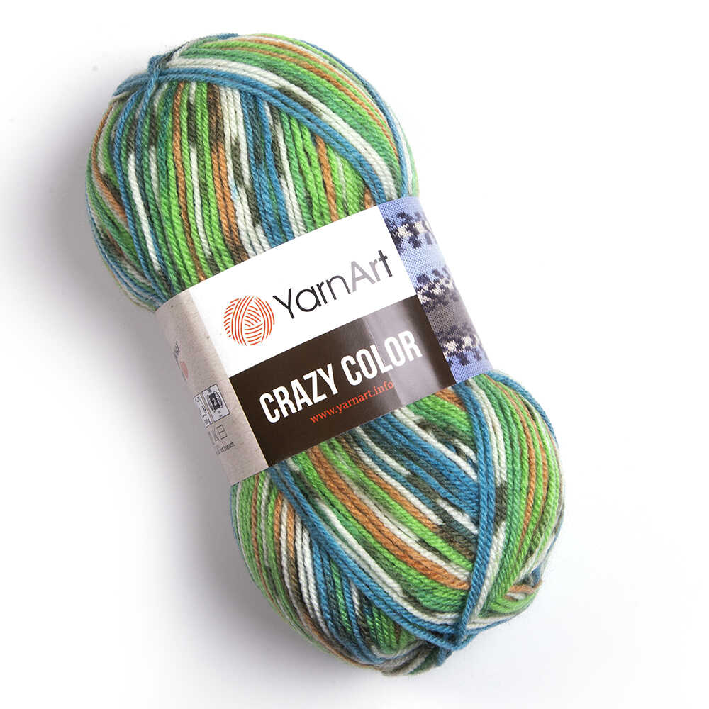 Zeķu dzija Crazy Color 100g 260m