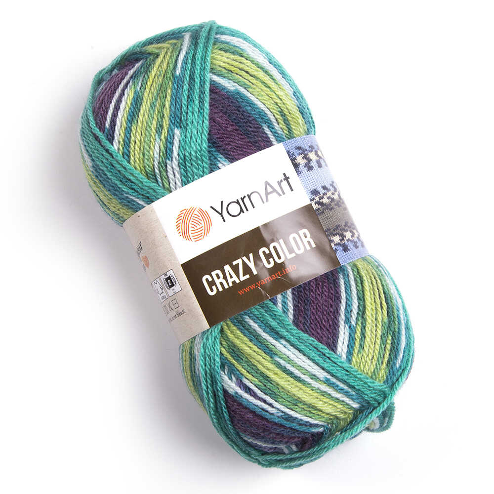 Zeķu dzija Crazy Color 100g 260m