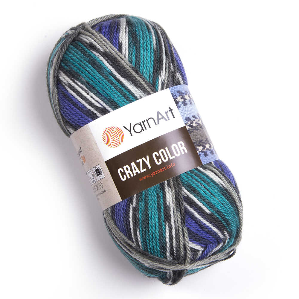 Zeķu dzija Crazy Color 100g 260m
