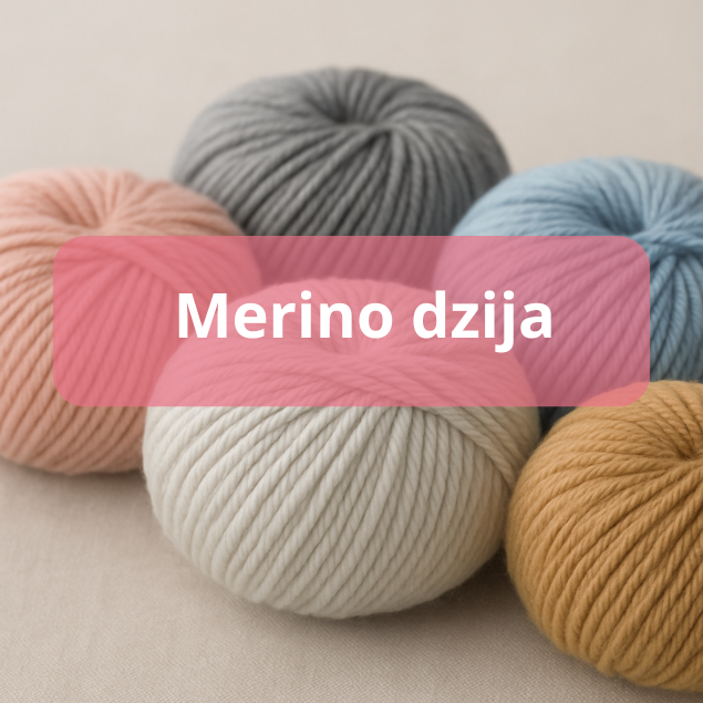 Merino vilnas dzija