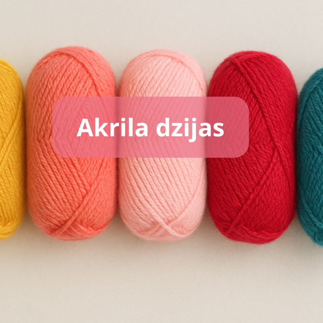 Akrila dzija, lēta dzija, 