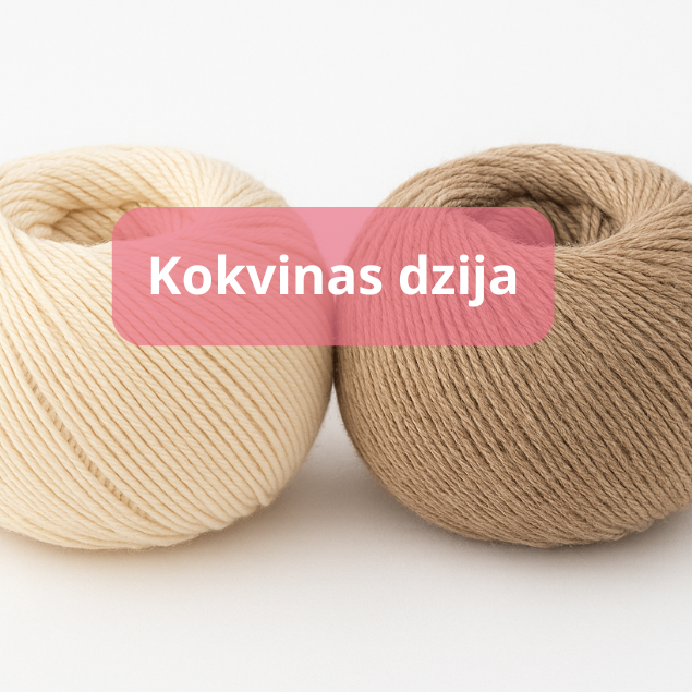 Kokvilnas dzija, makrame, bambusa dzija