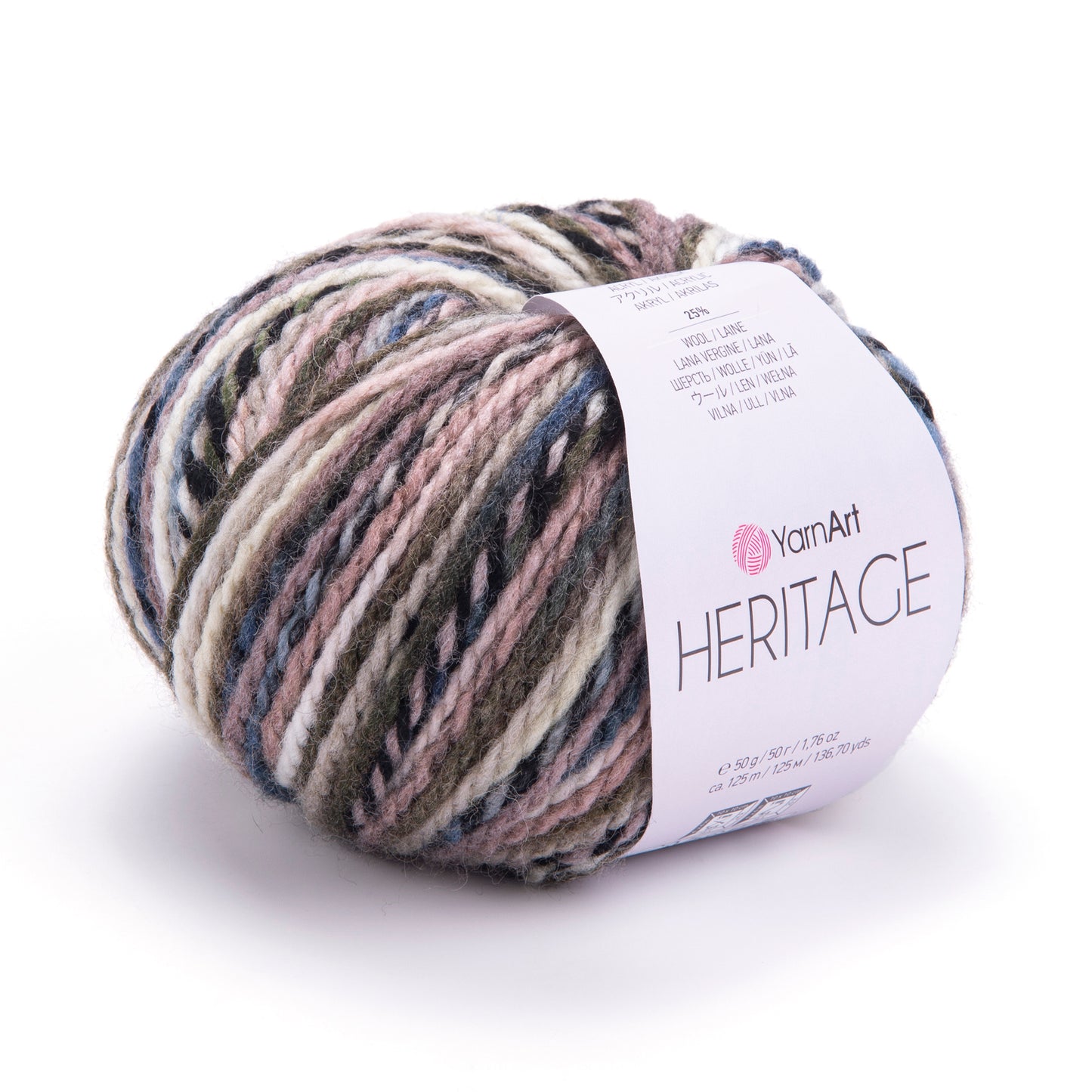Raiba dzija Heritage 25g 125m vilna 25%