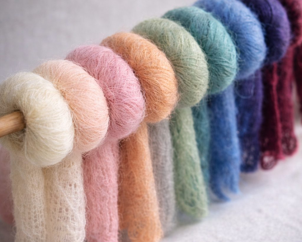 Mohēras dzija smalkiem adījumiem 