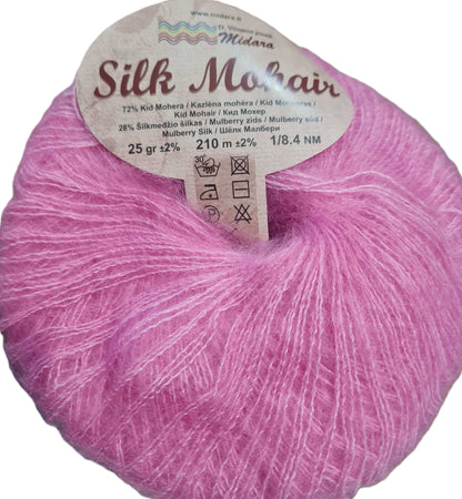 Mohēras dzija Silk Mohair Midara 25g 210m
