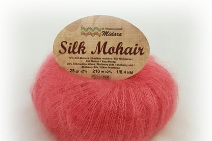 Mohēras dzija Silk Mohair Midara 25g 210m