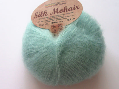 Mohēras dzija Silk Mohair Midara 25g 210m