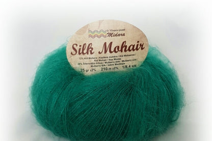 Mohēras dzija Silk Mohair Midara 25g 210m