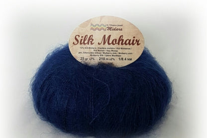 Mohēras dzija Silk Mohair Midara 25g 210m