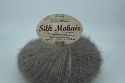 Mohēras dzija Silk Mohair Midara 25g 210m
