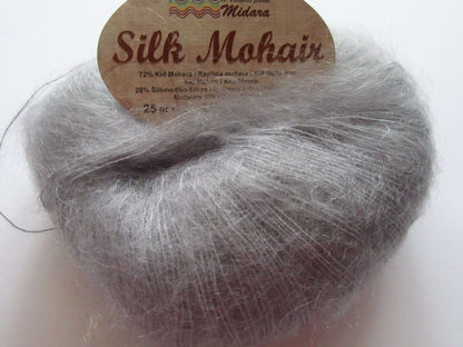 Mohēras dzija Silk Mohair Midara 25g 210m
