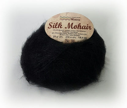 Mohēras dzija Silk Mohair Midara 25g 210m